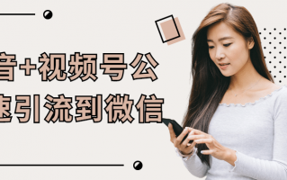 抖音+视频号公域速引流到微信
