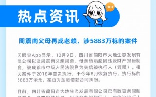 周震南父母再成老赖 周震南父亲多次被限制消费