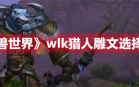 《魔兽世界》wlk猎人雕文选择推荐（魔兽世界猎人雕文一览）