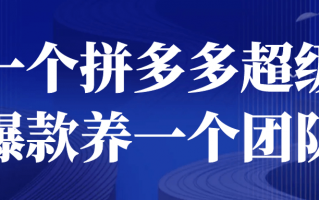 一个拼多多超级爆款养一个团队