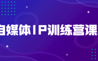 自媒体IP训练营课程（个人ip训练营）