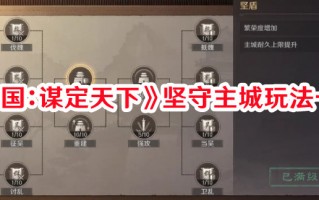 《三国：谋定天下》坚守主城玩法一览