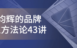 顾均辉的品牌定位方法论43讲