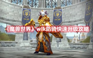 《魔兽世界》wlk防骑快速升级攻略（魔兽世界防骑升级路线）