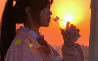 黄昏日落／唯美女头／落日餘暉路上會滿是愛意（傍晚落日余晖的唯美）