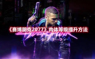 《赛博朋克2077》肉体等级提升方法（赛博朋克2077怎样提升肉体等级）