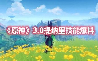 《原神》3.0提纳里技能爆料