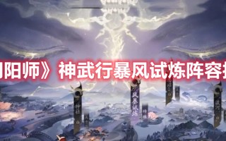 《阴阳师》神武行暴风试炼阵容推荐（《阴阳师》神武行暴风试炼阵容推荐攻略）