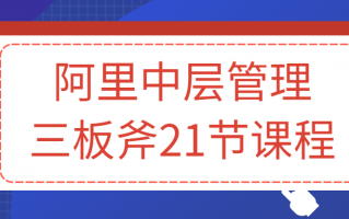 阿里中层管理三板斧21节课程