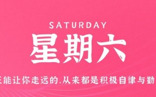 1月7日，星期六，在这里每天60秒读懂世界！