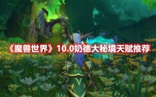 《魔兽世界》10.0奶德大秘境天赋推荐（魔兽世界9.0奶德大秘境天赋）