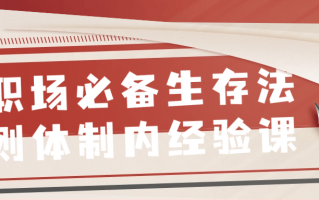 职场必备生存法则体制内经验课