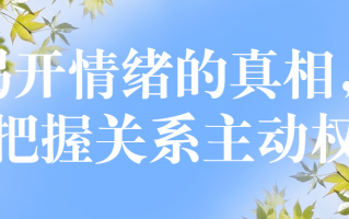 揭开情绪的真相，把握关系主动权（揭开情绪的真相,把握关系主动权的原因）