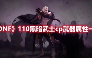 《DNF》110黑暗武士cp武器属性一览（dnf黑暗武士cp技能选什么）